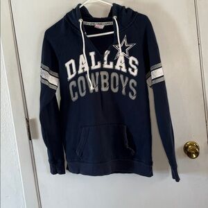 NFL Dallas Cowboys Victorias Secret Pink navy distressed hoodie Size Medium